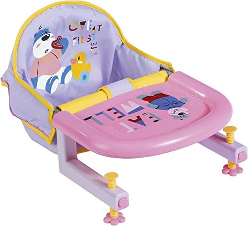 BABY born Tischsitz für Puppen mit integriertem Tablett, leicht anzubringen, für 43 cm Puppen, 828007 Zapf Creation