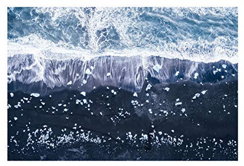 Tapete selbstklebend Luftbild Jökulsárlón Island Fototapete Querformat 190x288cm