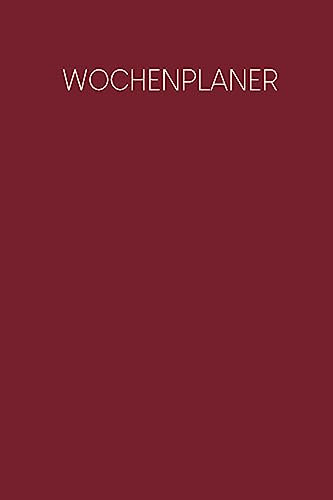 Wochenplaner: Handlicher Terminkalender | Motiv: Rot