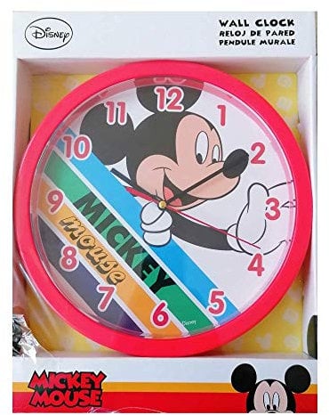 Disney Wall Clock, red, 22 cm
