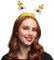 Boland 33013 - Haarreif Biene, gelb-schwarz, Tiara, Honigbiene, Kopfschmuck, Hummel, Wespe, Kostüm, Karneval, Mottoparty