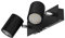 ledscom.de Wandspot WAIKA, zweiflammig, mit Schalter, schwarz matt, inkl. GU10 LED Lampen je 227lm warmweiß