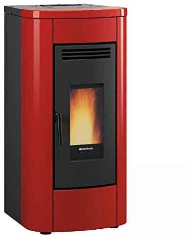 Extraflame 1284901 Klaudia Pelletofen Stahl Bordeaux/A+