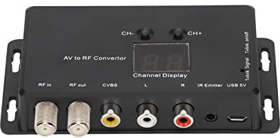 Modulador UHF - Modulador TV LINK, Moduladores de Distribución PAL NTSC AV a RF TV, Hembra AV Audio Video TV Link-Convertidor UHF para Salida RF de Enlaces SLX / TV