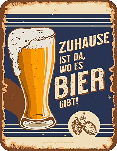 Bier - Fun-Schilder - Zuhause