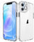 ORETECH para Funda iPhone 12 con 2 Piezas de Protectores de Pantalla y Protector de Lente de Cámara, Silicona Antichoque y Antigolpes Transparente para Carcasa iPhone 12 Case 6,1 Clara