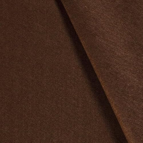 Bastelfilz Meterware - Filzstoff Basteln - Dicker Filz Uni - Taschenfilz Nähen - Robuster Nadelfilz - Dekofilz Einfarbig - 3 mm Dick *** 50 cm x 90 cm ***, Farbe: 055 D.Braun
