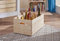Inter Link, Caisse en bois, Caisse empilable en bois massif, Caisse de rangement, Pour fruits, légumes, vin, jardin, salle de bain, salle de jeux, Economie d'espace, pratique, 65 x 31