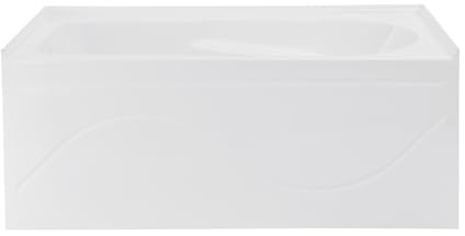 Ivy 48'' x 32 Bathtub with Apron Left Hand Drain in White