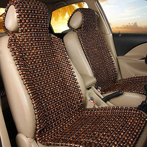 Joyivike Holzkugel Auto Sitzauflage Classic Holzkugel Sitzbezug Massage Auto Sitzkissen Autozubehör, Holzkugeln Autositzbezüge Für Auto, LKW, Home, Office (45x 130cm)