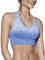 Selente fit for Fun modischer Sport-BH mit mittlerem Halt ohne Bügel, gepolstert Blau, Gr. XL