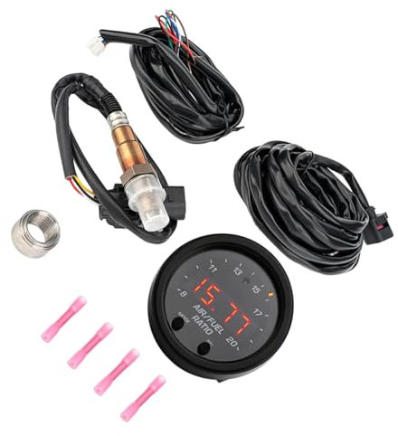 IEEDFJKK Wideband 02 UEGO Luft Kraftstoff Verhältnis Messgerät Kit, Sensor, Luft Kraftstoff Verhältnis, Kraftstoffverhältnis Messgerät, Sauerstoffsensor, Sauerstoff Auto Verhältnis