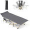 Flycoop Feldbett Klappbar Camping Bett Camping Liege 1 Person Klappliege Faltbar 71cm Feldbett XXL Camping Bed Bis 204 kg Reisebett Erwachsene für Garten Innen Outdoor Camping Schwarz