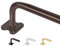Bronze-Gardinenstangen für Fenster, 168 cm bis 305 cm, USFOOK 5/8 Zoll, verstellbare Gardinenstange, zum Umwickeln von Gardinenstangen für Schlafzimmer, Wohnzimmer