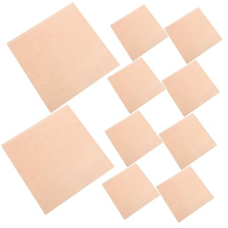 SEWACC 10St Brandmalerei-Platte Holzornament holzplatte Unvollendetes Holz Holzverarbeitung Biegsames Sperrholz Lindenholzbrett Möbel aus Sperrholz Gravurzubehör Holzquadrate hölzern