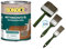 zbs24 Bondex Wetterschutz-Öl für Terrassen und Gartenmöbel, hoher Wetterschutz, wasserbasiert, UV-Schutz, inkl. 3-teiligem Pinselset (anthrazit, 0,75 Liters)