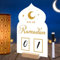 TZEKING Ramadan Kalender Countdown,30 Tage Eid Mubarak Kalender,Handgeschriebener Countdown Kalender,Acrylic,DIY Gebet Ramadan Mubarak Deko,Ramadan Kalender Home Party Dekoration Craft Ornament