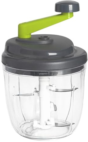 Picadora manual para verduras - Cortador de verduras con manivela con contenedor