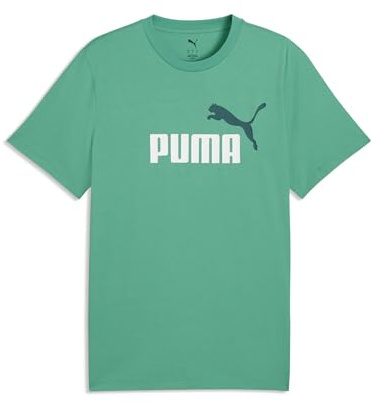 PUMA Herren Essentials 2 Colour No. 1 Logo T-Shirt 4XL, Vibrant Green