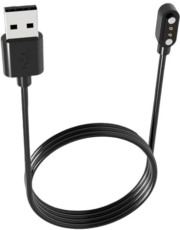 Knocery Universal Smartwatch Ladekabel Magnetisch, 4 mm Universeller Smartwatch Zubehör USB 2 polig Magnetisch Ladegerät für Verschiedenen Smartwatches Fitness Trackern, 4mm Polig Pitch, 60cm