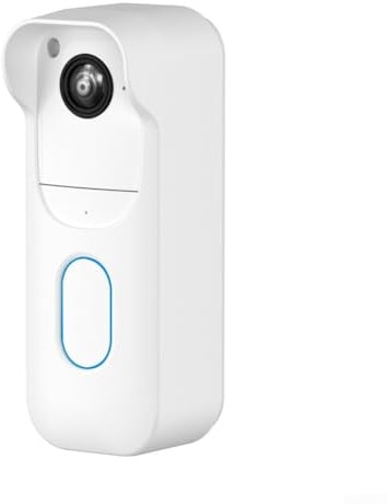 Wetterfeste Türklingelhülle aus Silikon, kompatibel mit Blink Video Türklingel, Outdoor-Schutzgehäuse für Regen Staub, passend zu Smart Home Haustür-Stil (weiß)