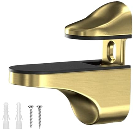 Gwtdtoad Pince En Verre - Étriers à Pince Réglables pour Étagères - Attaches de Remplacement pour Barre de Support - Pour Salle De Bain Et Douche