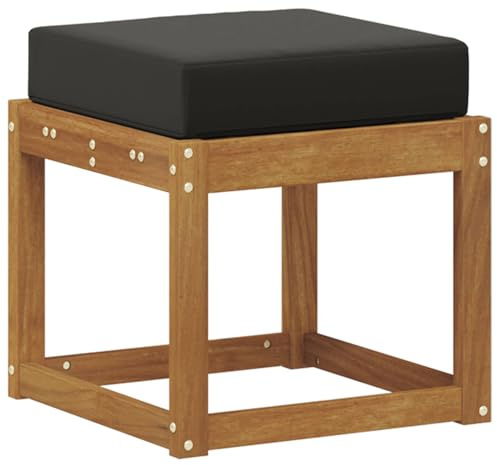 vidaXL Outdoor Hocker Bank Massivholz Akazie Natur