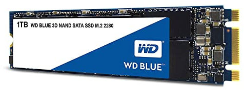 WD Blue 3D NAND Internal SSD M.2 SATA - 1 TB, Blue - High Performance