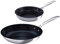 LE CREUSET Signature Stainless Steel Non-Stick Frying Pan Set, 2 Pieces, Diameter 20 cm, Diameter 26 cm, Silver