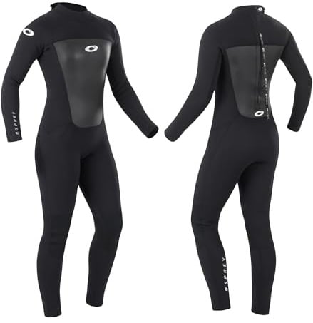 Osprey Womens Full Length Wetsuit, 3MM Summer Wetsuit, Blue/Black, Multiple Sizes