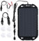 Sunway Solar Car Battery Trickle Charger & Maintainer 12Volt 8W Solar Panel Power Charger kit Portable Waterproof for Automotive RV Marine Boat Truck Motorcycle Trailer Tractor Powersports Snowmobile
