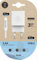 Cargador tech one tech 2.4 doble usb + cable braided nylon micro usb apple longitud 1 mt color blanco