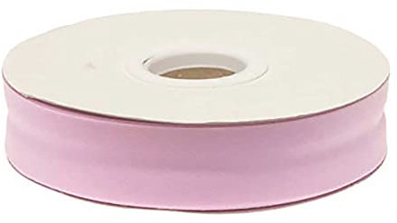 20m Schrägband Polycotton unifarben 20mm breit gefalzt Einfassband Farbwahl, Farbe:babyrosa