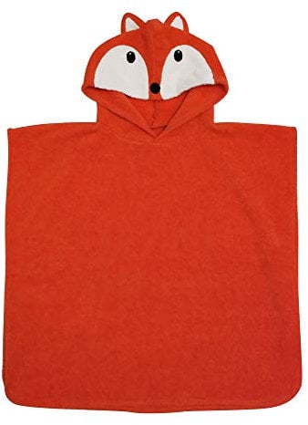 Fürnis Badeponcho Kapuzenbadetuch Fuchs aus Baumwolle 60 x 55 cm
