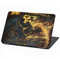 Laptop Folie Cover Abstrakt Klebefolie Notebook Aufkleber Schutzhülle selbstklebend Vinyl Skin Sticker (LP33 Goldpuder, 13-14 Zoll)