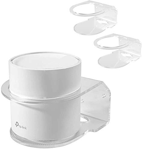 VOMENC Wall Mount Holder for TP-Link Deco X20/X55/Pro/X60/X68 WiFi 6 Mesh WiFi (AX1800/AX3000/AX3600) Whole Home WiFi System, Sturdy Easy Moved Space Saving Wall Mount Holder (2Pack)