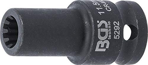 BGS 5292 | Bremssattel-Einsatz | 10-kant | für VAG und Porsche | SW 11,5 mm, Schwarz