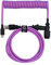 Tez Cables Light Purple Custom Coiled Cable Aviator for Mechanical Keyboards E-Series (5 ft, USB-C, GX-16, Vaporwave Purple)