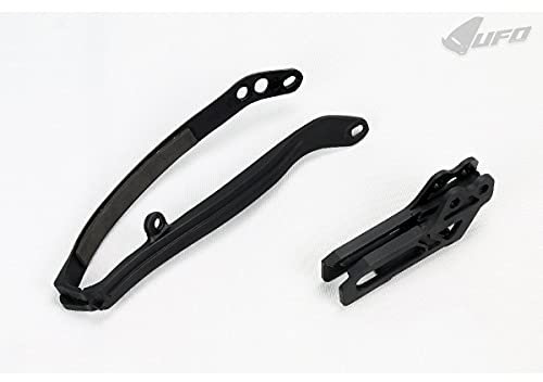 UFO PLAST Kit cruna Catena+Fascia Forcella Nero Yamaha WRF 250 2009-2024
