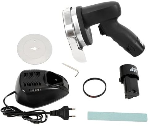 80 W - Coltello elettrico per kebab, per kebab, senza fili, 100 mm