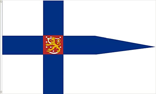 FLAGGE FINNLAND KRIEGSFLAGGE. 90D SEIDEN SATIN QUALITÄT. GRÖßE VON 150X90 CM