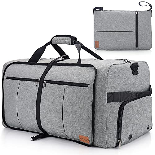 Urtala Faltbare Reisetasche für Herren & Damen, 120L Groß Weekender Übernachtungstasche mit Schuhfach, wasserdichte Handgepäck Tasche/Sporttasche