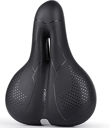 HASAGEI Fahrradsattel Herren Bequem Gelsattel Damen Fahrradsattel Gel Super Breit Weicher und Bequemer MTB Sattel Stossdämpfend Ergonomischer Fahrradsitz