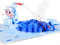 LIMAH® Pop Up Glückwunschkarte zur Geburt Junge/Baby Karte, Geschenk Karte, its a boy/In Blau/Motiv Storch mit Baby