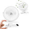 SA Products Clip On Fan, Desk Fan, Stroller Fan 3 Speeds | Desk Fan USB, Small Fan Portable Fan with 360° Rotation Cooling fan | 3000 mAh Battery Fan Pram Fan Clip On | USB Fan Baby Fan for Pram White