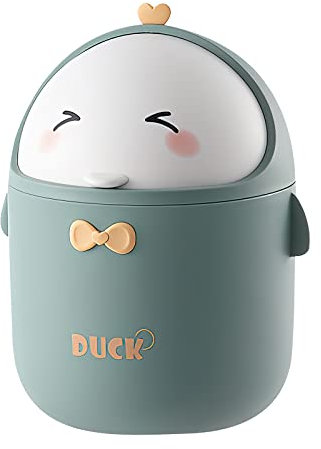 Escritorio Papelera Mini con Tapa Bote, Cubo de Basura con Tapa Basculante, Mini cubo de Basura de Escritorio con Tapa, Mini cubo de Basura para Oficina, Escritorio, Habitación Infantil, Cocina, Baño