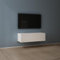 Mai & Mai Fernsehtisch Fernsehschrank TV Schrank Verdeckter Griff mit Soft-Close Lowboard Hängeschrank für Wohnzimmer in Matt Weiß BTH: 100x40,2x30 cm Fernsehschrank02