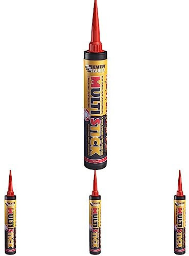 Everbuild Multi Stick | Superior High Strength Grab Adhesive, Based on Hybrid Polymer for Bonding Difficult Materials - White - 350 ml (Pack of 4)