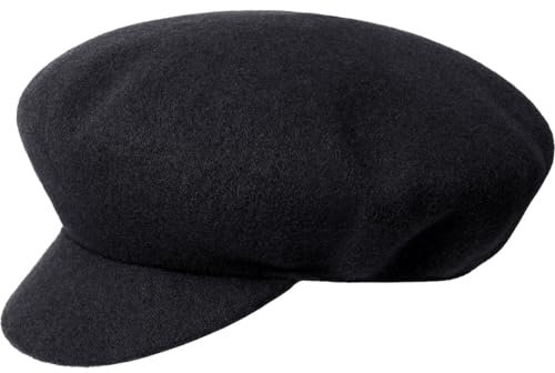 Kangol Unisex Wool Big Apple Cap Baskenmütze, schwarz, 60