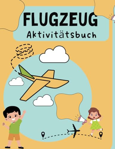 Aktivitätsbuch für Kinder Flugzeug